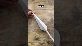 HOW TO MAKE ORIGAMI SPEAR EASY STEP BY STEP | PAPER SPEAR ORIGAMI WORLD TUTORIAL FOLDING | PAPER ART