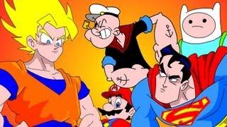 GOKU vs EVERYBODY UCF 7.2 - SUPERMAN, FINN & JAKE, MARIO & POPEYE