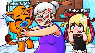 BEBE GATO ES ENGAÑADO POR LA ABUELA MALVADA  | BABY SRGATO EN GRANNY SIMULATOR #2