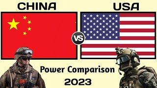 China vs USA military power comparison 2023 | USA vs China military power | world military Power