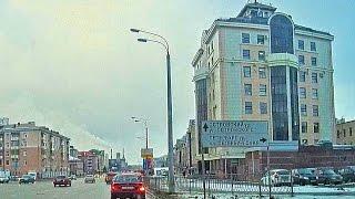 Driving Through the city Streets of Kazan in November | City Car Drive 2016