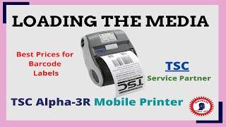 Loading the Media - TSC Alpha-3R Mobile Printer | Mindware Service Center | TSC Barcode Printers