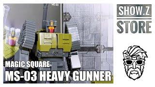 Magic Square MS 03 Heavy Gunner Transformers Masterpiece Scale Brawl