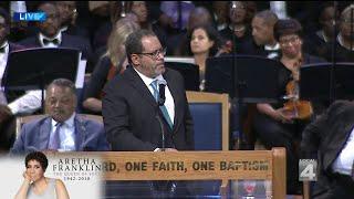 Michael Eric Dyson speaks at Aretha Franklin funeral service