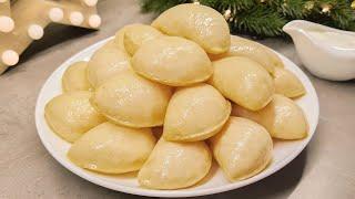 Steamed PIEROGI. Grandma's recipe