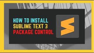 How to install sublime text 3 package control 2020 | web design and web development bangla tutorial