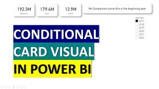 Conditional Cards in Power BI - Change Cards based on Selection