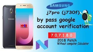 Samsung J7 Pro( j730gm,j730f,j730g) frp unlock without flash 7.0 7.1