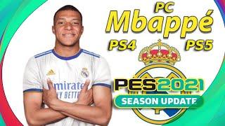 REVIEW V5 PES2021 UPDATE 2024 MBAPPE IN REAL MADRID PC PS4 PS5