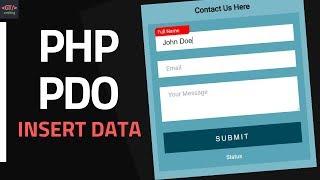 How To Insert Data Into MySQL using PHP | PDO