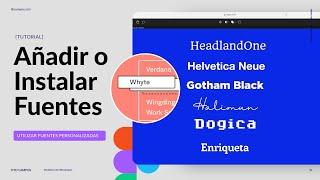 Añadir o Instalar Fuentes PERSONALIZADAS en Figma – Tutorial paso a paso.