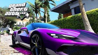 Unleashing the Ferrari 296GTS in GTA V | A Thrilling Driving Experience