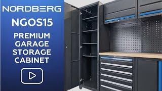 15 Pcs Premium Garage Storage Cabinet NORDBERG NGOS15