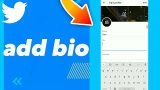 How to Add Bio On Twitter App 2023