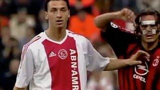 Zlatan gave Maldini a hard time!