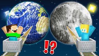 Ukri und Billy Finden Weg zur ERDE und zum MOND PLANET in Minecraft!