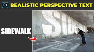 Realistic Perspective Text - Photoshop Tutorial