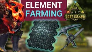 LOST ISLAND: Farm ELEMENT the right way | ARK Survival Evolved