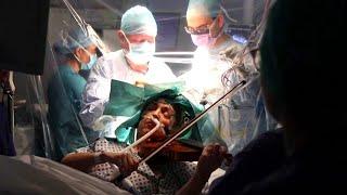 Woman Incredibly Plays Violin During Brain Tumor Surgery