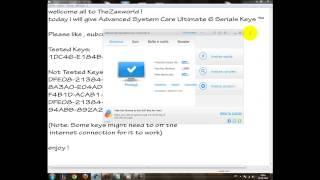 Advanced System Care Ultimate 6 Pro Serial Keys 2013 (working 100%)
