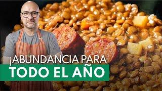 Cómo hacer LENTEJAS CON CHORIZO - Tradición de FIN DE AÑO para la ABUNDANCIA