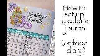 How to Make a Food Journal and Calorie Tracker | Bullet Journal Spreads