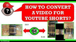 How to format video for Youtube Shorts vertical format | 9:16 ratio cut resize #ffmpeg #TheFFMPEGGuy