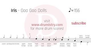 Goo Goo Dolls - Iris Drum Score