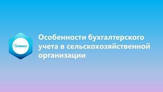 Особенности бухгалтерского учета в СХ организации