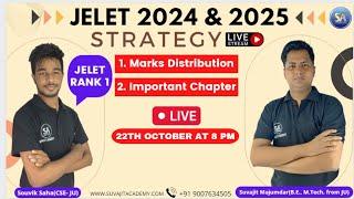 WB JELET 2024 & 2025 STRATEGY | Marks Distribution & Important Chapter Discussion with JELET Rank 1