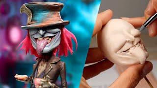 I Made a Creepy Version of The Mad Hatter from Alice in Wonderland! - Polymer Clay Sculpting