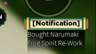 Obtaining Narumaki frog spirit be like | Shindo life