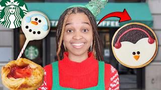 Onyx Family Eats STARBUCKS 2024 Holiday Menu! 