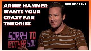 Armie Hammer Wants Your Crazy Fan Theories