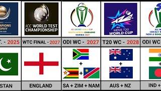 ICC Tournament Host Countries Revealed (1975 - 2031) || Cricket World Cup Venues @Datahub360