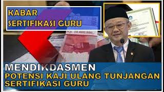 MENDIKDASMEN|| SERTIFIKASI GURU BERPOTENSI DIKAJI ULANG