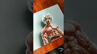 Realistic Goku Anime Drawing  #shorts #youtubeshorts #art #drawing #goku #anime #rahiljindran