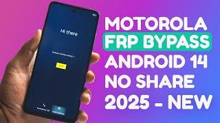 2025 Motorola FRP Bypass Android 13/14 [G24 Power/E7 Plus/E7 Power E13/G14] Share Option Not Show