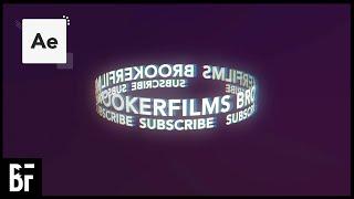 Looping Cylinder Text - After Effects