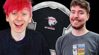 Unboxing MrBeast's "I put something on the Moon" T-Shirt