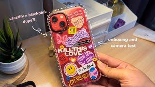 iphone 13 (product) red unboxing ️‍ + camera test, cute accessories