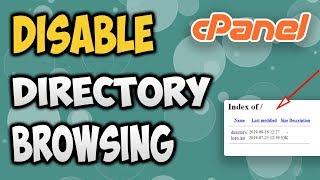 How to Disable Directory Browsing in cPanel