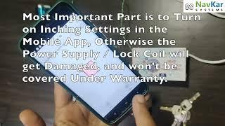Navkar Systems Smart Door Lock with Remote and Mobile App for Main Gate, Full Demo & Setup on Table.