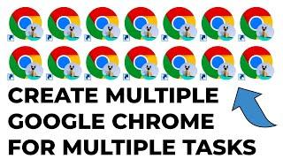 How To Run Multiple Google Chrome For Multiple Different Login Accounts on Laptop / Computer / PC