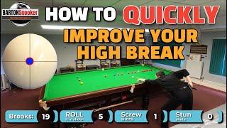 How to EASILY Improve Your HIGH BREAK | Snooker Tips