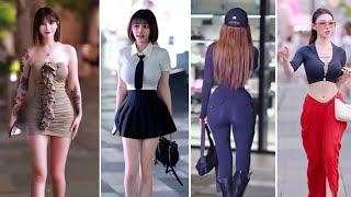 chinese girl street style fashion tiktok #chinesefashion #mejoresstreetfashion #china