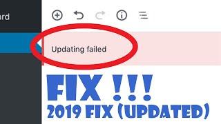 Working Fix for Updating Failed or Publishing Failed on WordPress | Talkin' Tech Stuff