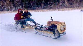 Track Sled ice fishing weekend- TrackTor and Track Rat