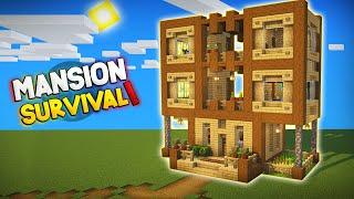 MINECRAFT: COMO HACER UNA INCREIBLE Y EPICA MANSION SURVIVAL CON CULTIVOS! | TIENES QUE HACERLA 