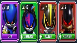 Sonic Forces All Metal Sonic Runners: Original, Reaper, Mach 3.0, Grim Sonic - All 99 Characters